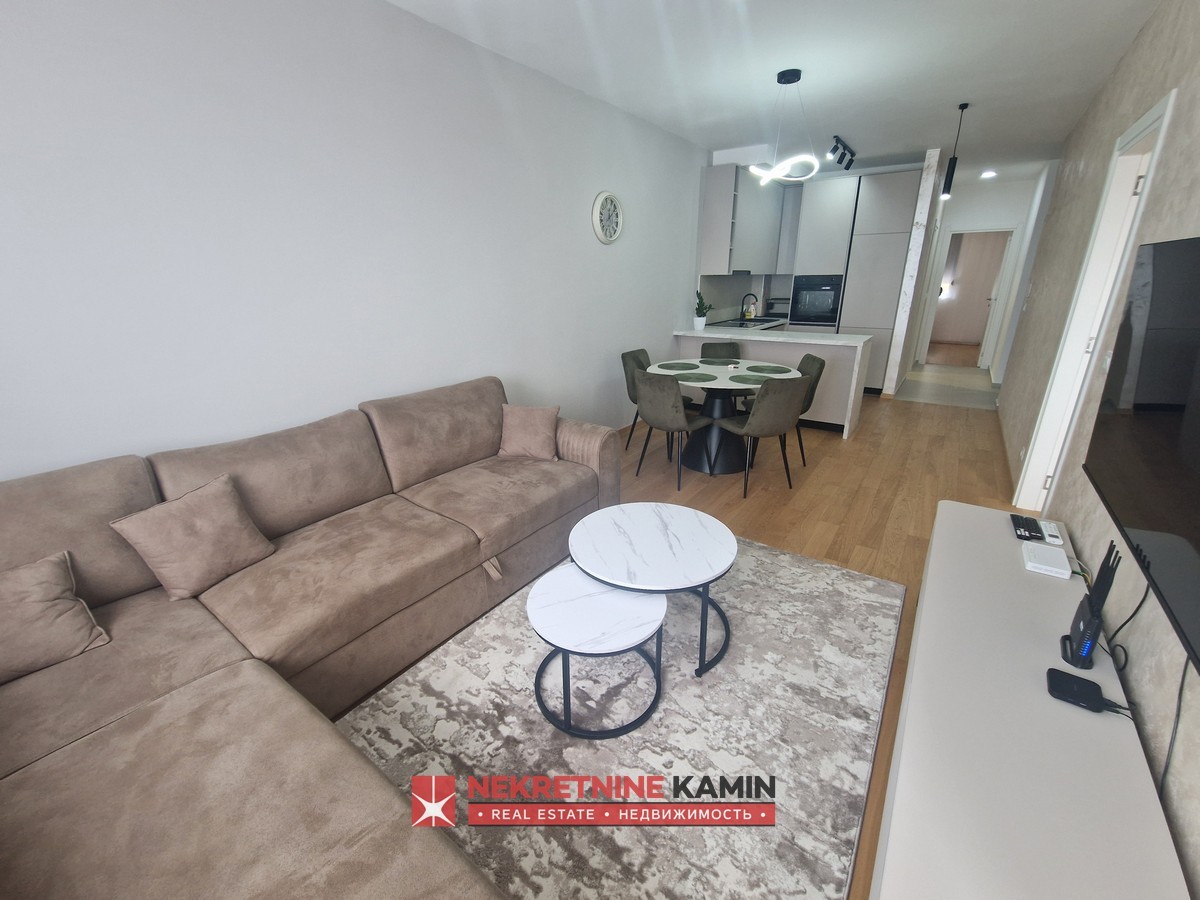 Two-Bedroom Apartment in a New Building for Rent, with Garage Space, Bečići